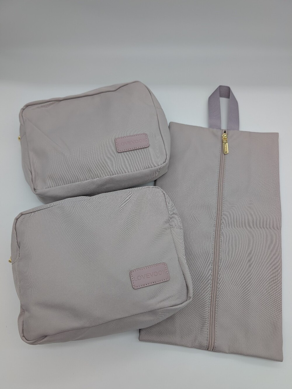 LOVEVOOK 3-Piece Packing Cube Travel Organizer Set Gray